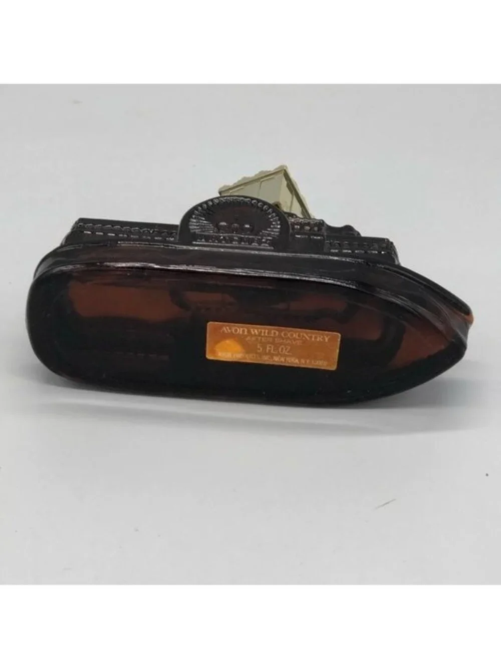 vintage avon wild country after shave Natchez ship glass river boat READ